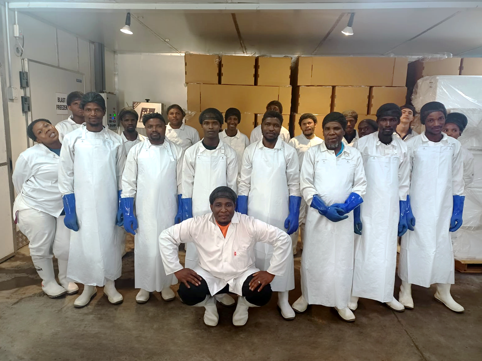 Tuna & swordfish packing plant staff, Durban